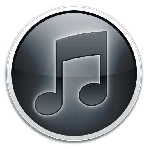 iTunes 10 Black Icon 512px png. PNG file