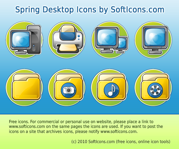 Windows 7 Spring Desktop Icons 1.1 full